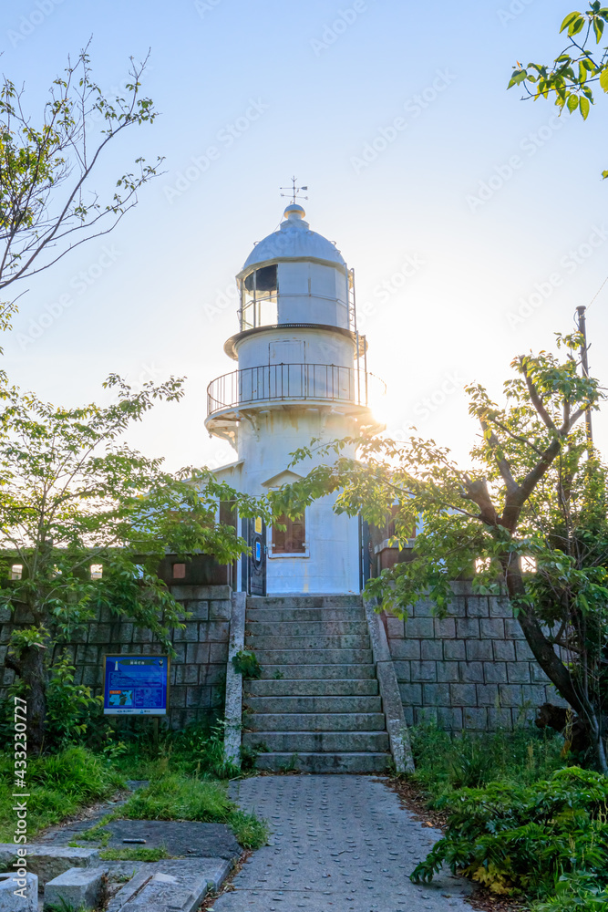早朝の関埼灯台　大分県佐賀関　Sekisaki Lighthouse in the early morning Ooita-ken Saganoseki