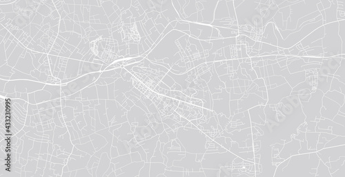 Urban vector city map of Havirov  Czech Republic  Europe
