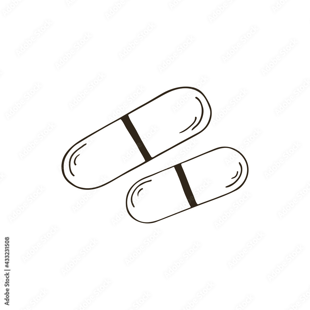 Vector icon in hand draw style. Image isolated on white background Vector icon in hand draw style. Image isolated on white background