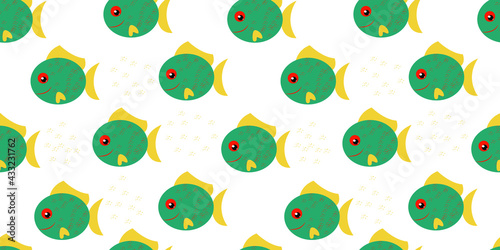 seamless pattern with fish