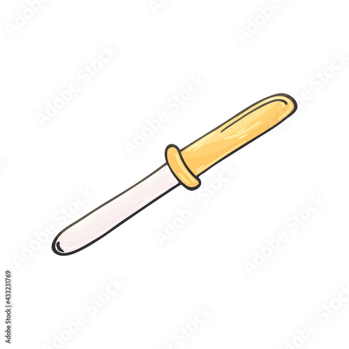Vector icon in hand draw style. Image isolated on white background
