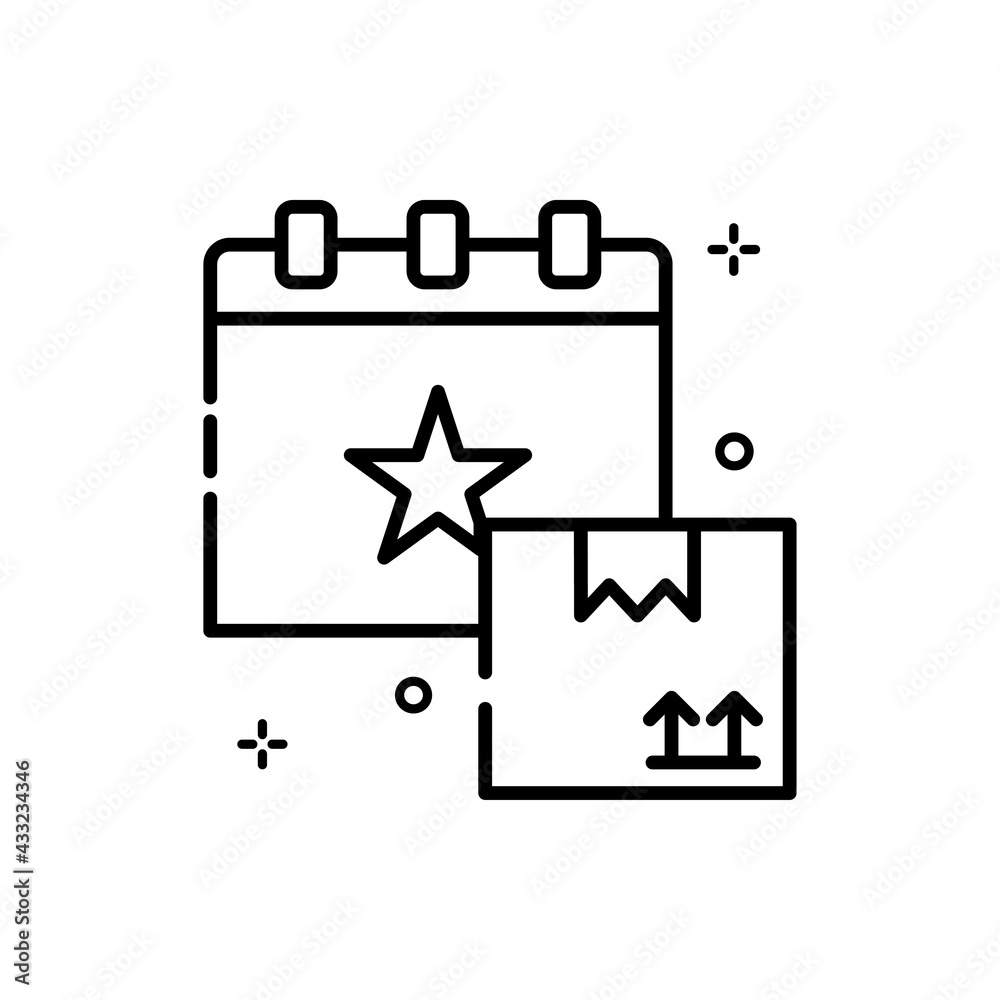 Fast Track Delivery Vector Outline icon. EPS 10 file Fast Track Delivery Vector Outline icon. EPS 10 file