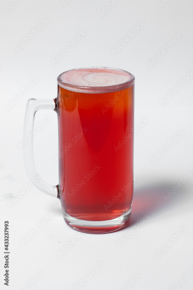 craft and colored beer set in mugs isolated craft and colored beer set in mugs isolated