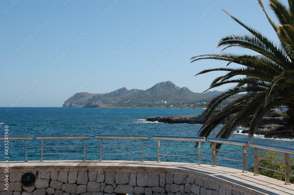 Fototapeta premium View of the Mediterranean at Cala Ratjada; Spain; Balearic Islands
