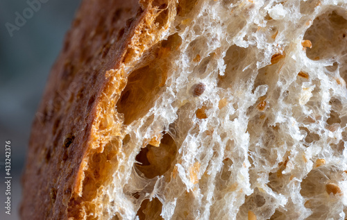 Macro of freshly baked bread