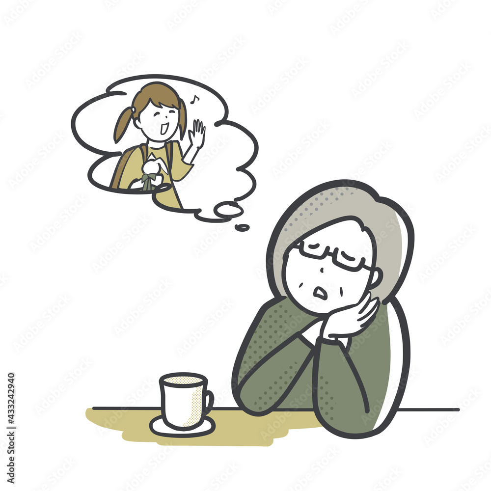 Fototapeta premium 孫に会いたいおばあちゃん