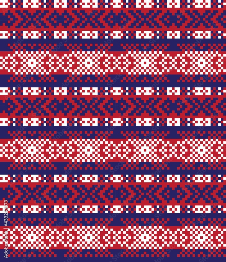 Christmas Fair Isle Seamless Pattern Background Christmas Fair Isle Seamless Pattern Background