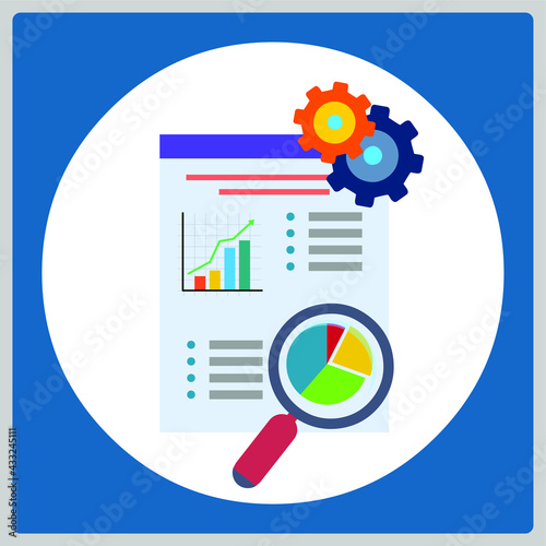 Vector illustration for Quantitative Data EPS10