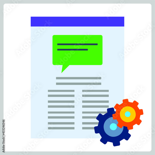 Vector illustration for RFP Document EPS10