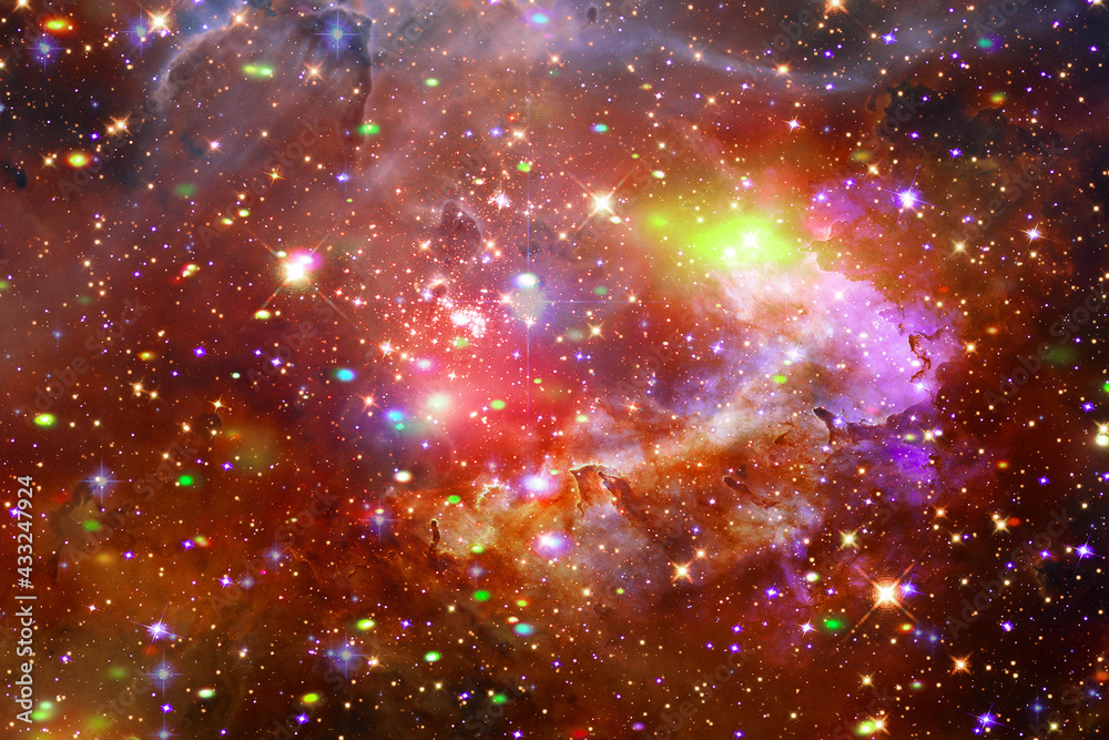 Galaxy, nebula and gas. The elements of this image furnished by NASA.