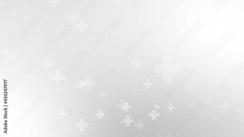 Abstract medical white gray cross pattern background. Abstract medical white gray cross pattern background.