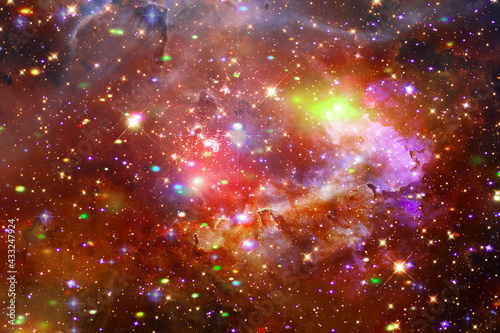 Galaxy, nebula and gas. The elements of this image furnished by NASA.