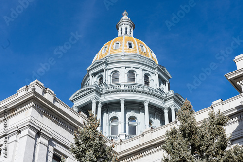Dome of the Colorado State Capitol Building in Denver