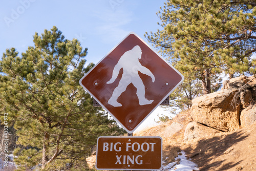 Big Foot Crossing Sign photo