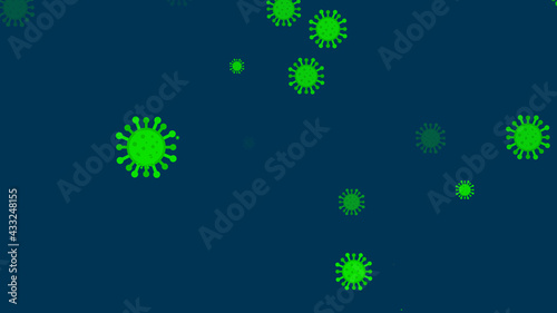 Coronavirus pattern banner background. Abstract healthcare Illustrations concept COVID-19.