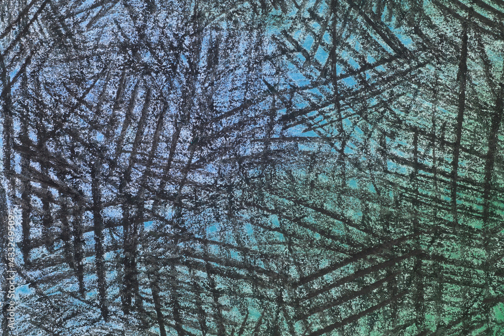 black, blue and green pastel crayon drawing background texture black, blue and green pastel crayon drawing background texture