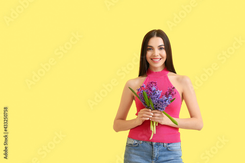 Beautiful young woman with ...