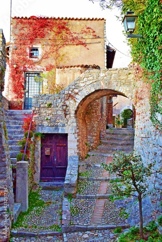 Fototapeta Naklejka Na Ścianę i Meble -  view of the old medieval village of Labro in the city of Rieti, Lazio, Italy