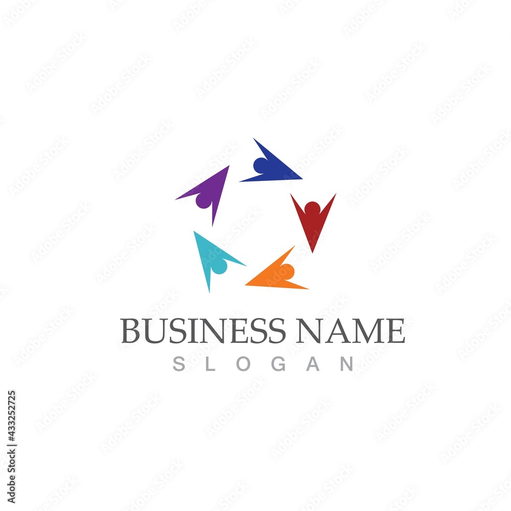Community, network and social icon Community, network and social icon