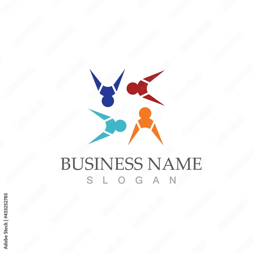 Community, network and social icon Community, network and social icon