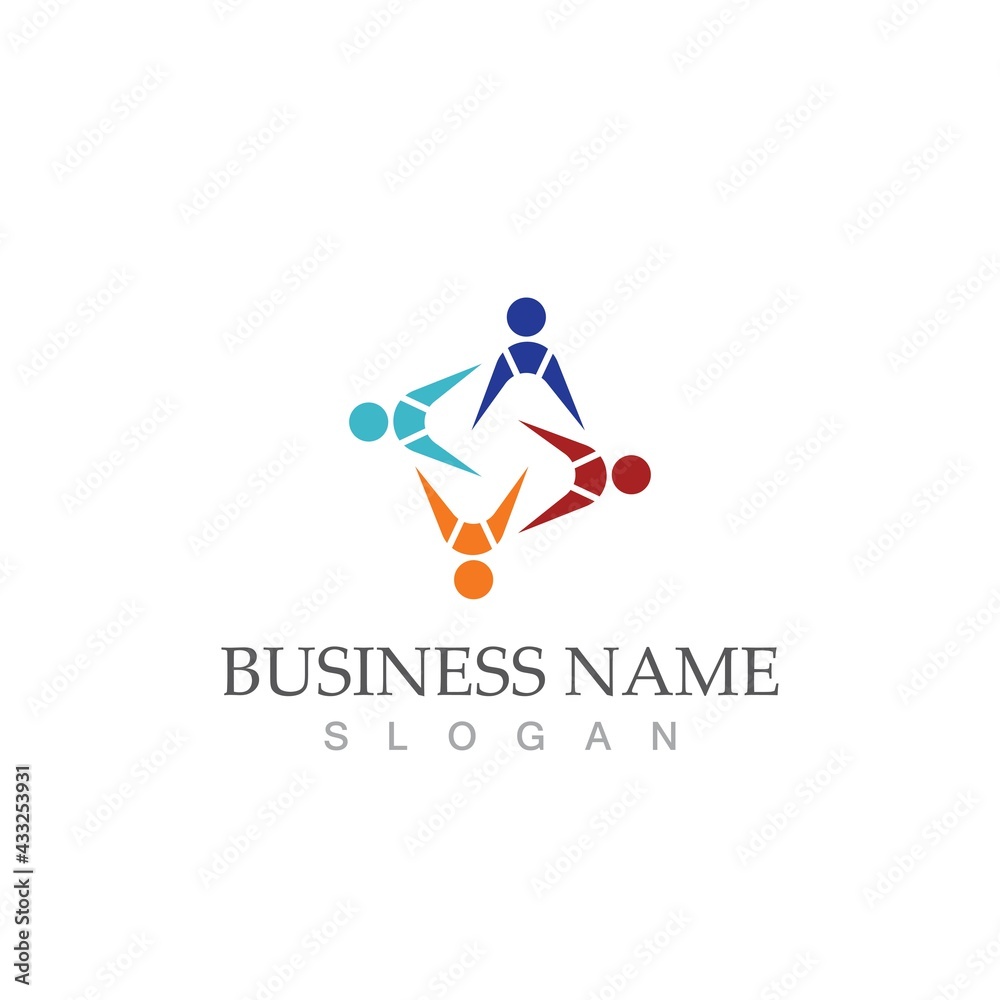 Community, network and social icon Community, network and social icon
