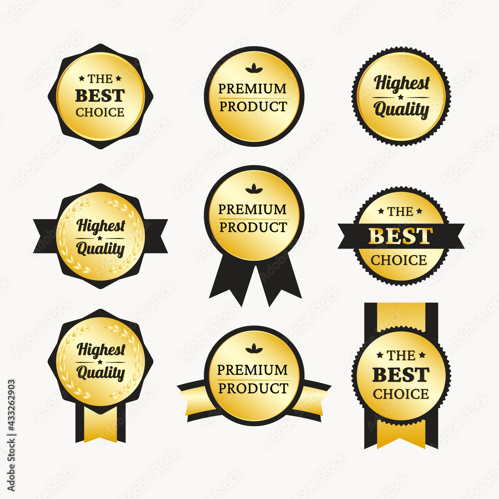 Premium quality and sale label banner set. Premium quality and sale label banner set.
