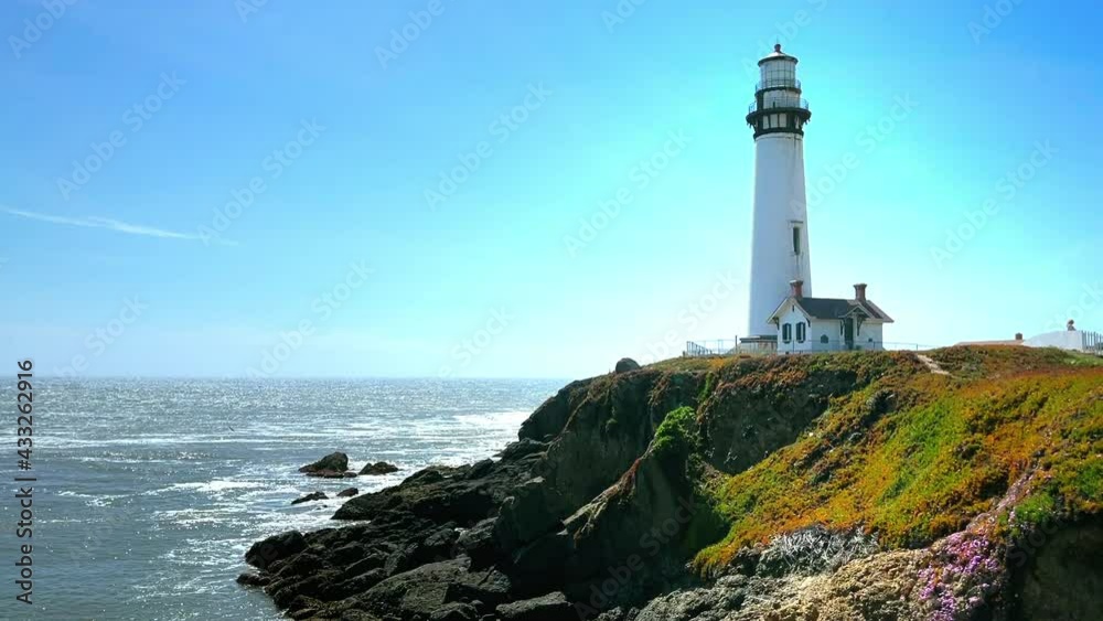 The Pigeon Point Lighthouse in California The Pigeon Point Lighthouse in California