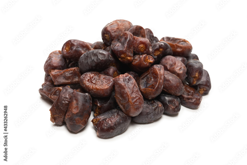 Dried dates isolated on white background. Dried dates isolated on white background.