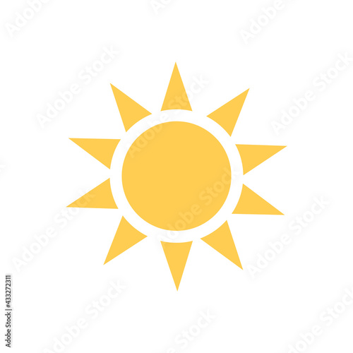 Sun icon. Summer, sun. Vector graphics