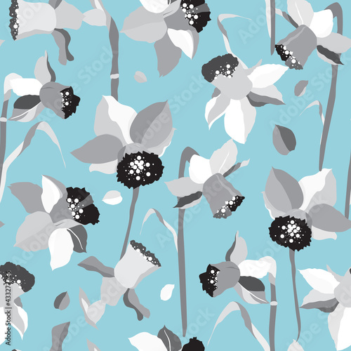 Colorful daffodils stylized...