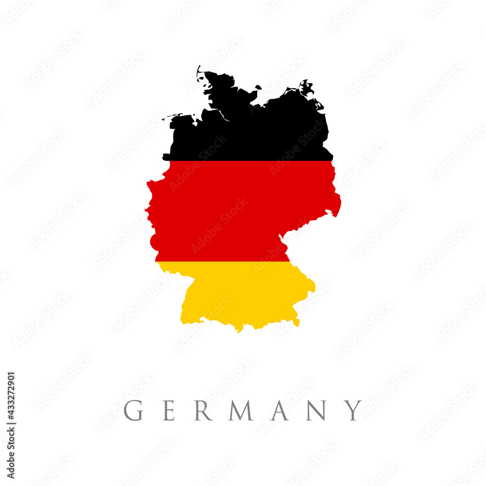 germany flag map. Map of Germany. Vector design isolated on white background. National Deutsch flag (black, red, gold colors). White background. germany flag map. Map of Germany. Vector design isolated on white background. National Deutsch flag (black, red, gold colors). White background.