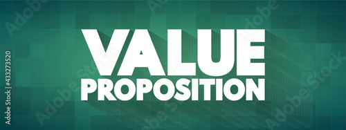 Value Proposition text quote, concept background