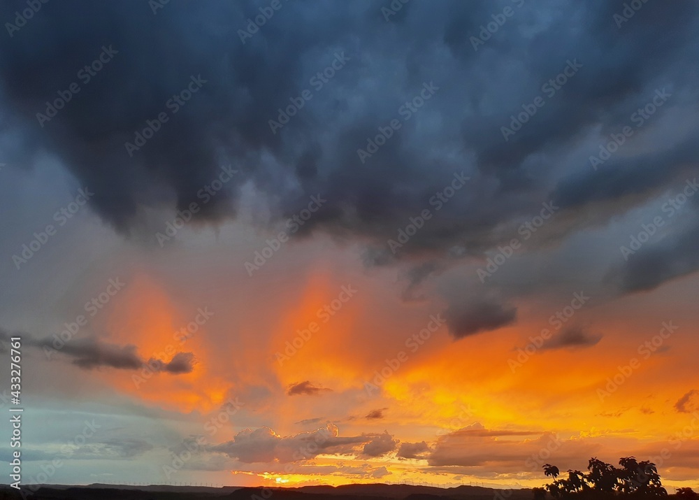 Fototapeta premium Colorful clouds, beautiful scenery