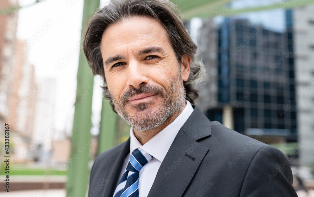 Male entrepreneur with hair stubble Male entrepreneur with hair stubble