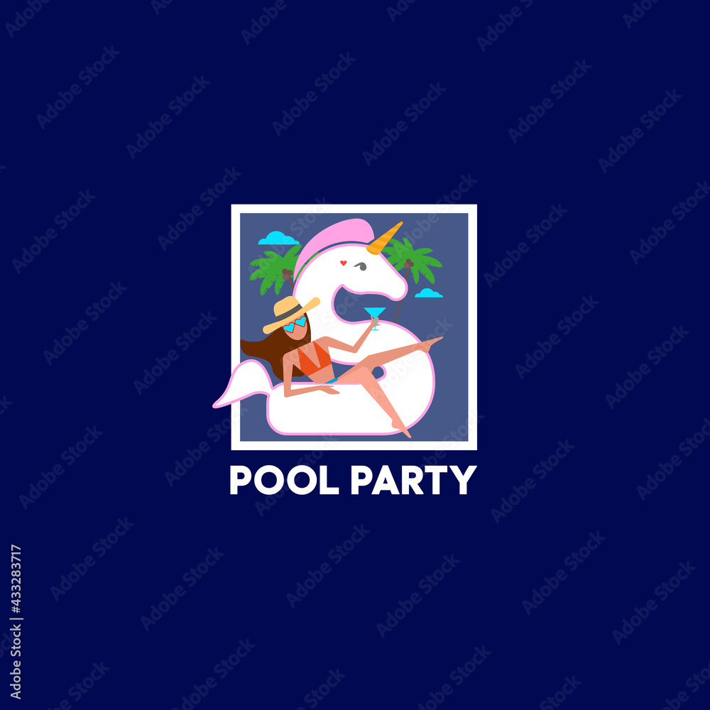 Obraz premium pool party