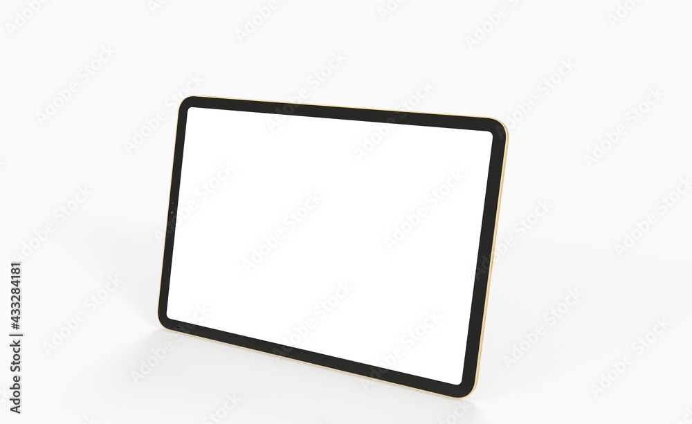 Tablet pc computer with blank screen 3d Tablet pc computer with blank screen 3d