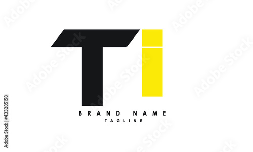 Alphabet letters Initials Monogram logo TI, IT, T and I