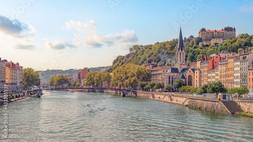 The city of Lyon in daytime