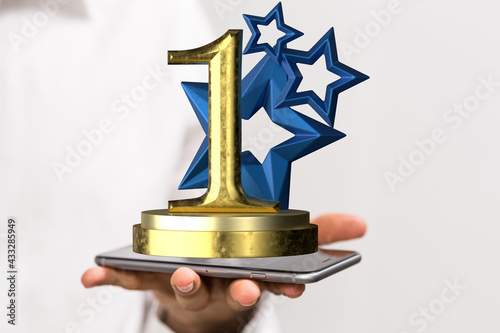 winner first place award in...