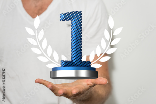 winner first place award in...