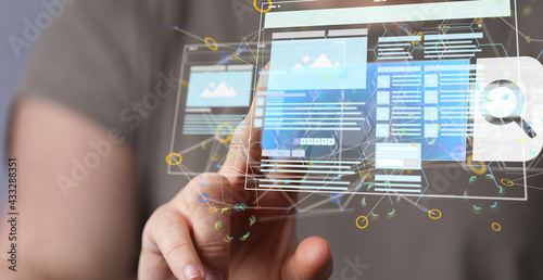 media develop interface web...
