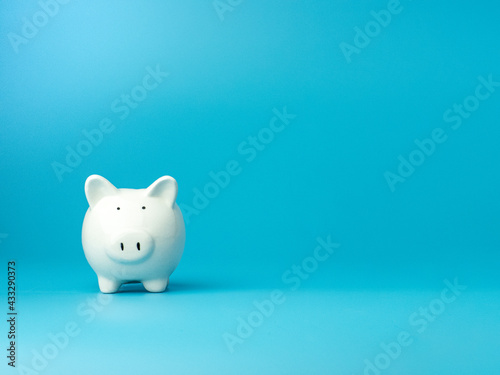 Piggy bank in pink background minimal style, Business, finance, investment, saving and corruption concept. 