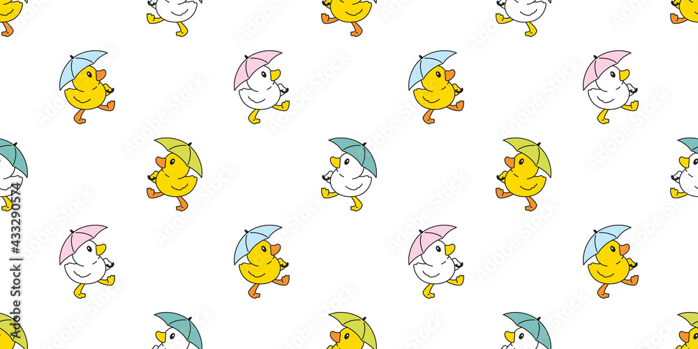 duck seamless pattern umbrella chicken bird vector pet scarf isolated cartoon animal tile wallpaper repeat background illustration doodle design duck seamless pattern umbrella chicken bird vector pet scarf isolated cartoon animal tile wallpaper repeat background illustration doodle design