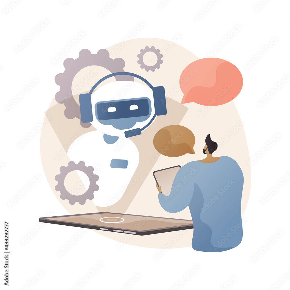 Chatbot customer service abstract concept vector illustration. Chatbot customer service abstract concept vector illustration.