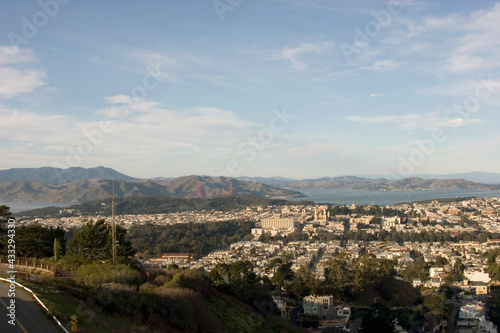 United States- ‎Sunday, ‎July ‎28, ‎2019: Twin peaks of San Francisco . San Francisco, California. © Adil