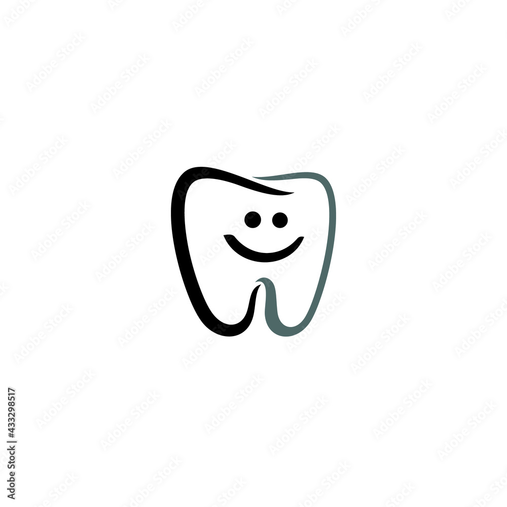 Happy Tooth logo or icon design Happy Tooth logo or icon design