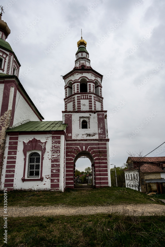 city views of the old kremlin churches and the monastery of the city of Suzdal during the rain city views of the old kremlin churches and the monastery of the city of Suzdal during the rain