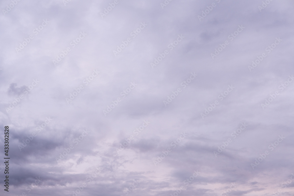 A beautiful summertime night sky. Pink clouds.