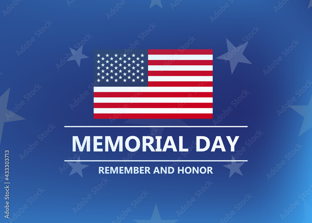 Memorial Day. National holiday of the United States of America Vector graphic. Illustration. Memorial Day. National holiday of the United States of America Vector graphic. Illustration.