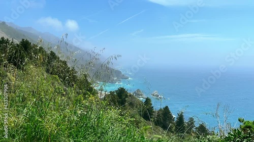 Wonderful California coast in spring, Big Sur, CA